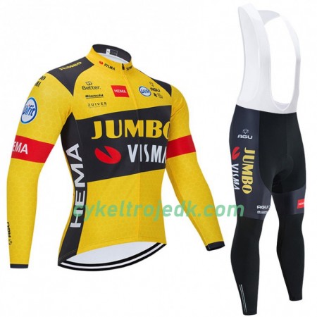 Cykeltøj Langærmet + Bib Cykelbukser 2020 Team Jumbo-Visma N001